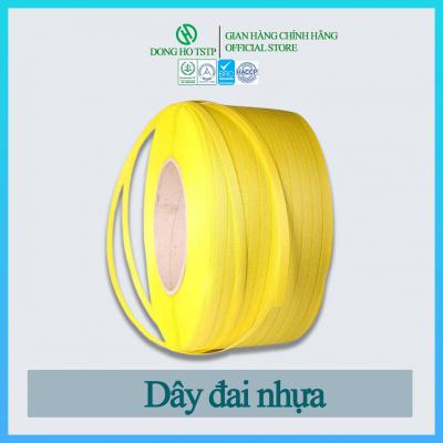 Dây đai nhựa PP buộc kiện hàng chịu nhiệt độ cấp đông -40 độ - màu vàng