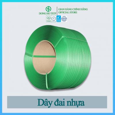 Dây đai nhựa PP buộc kiện hàng chịu nhiệt độ cấp đông -40 độ - màu xanh lá