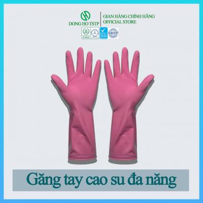 Găng tay cao su gia dụng - màu hồng