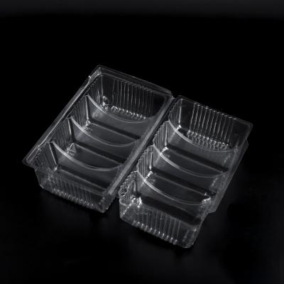 Khay nhựa PET đựng bánh pía 4 ngăn L03