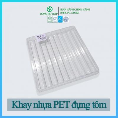 Khay nhựa đựng tôm PET size 13/15
