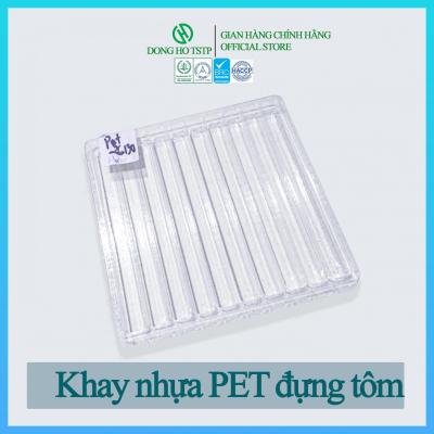 Khay nhựa PET đựng tôm size 26/30