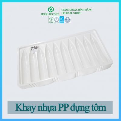 Khay nhựa PP đựng tôm size 21/25