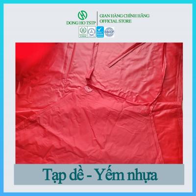 Tạp dề nhựa chống nước màu đỏ